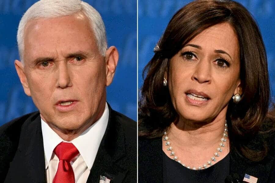 harris-et-pence-s&rsquo;affrontent-sur-le-covid-19-lors-d&rsquo;un-debat-ferme-mais-courtois