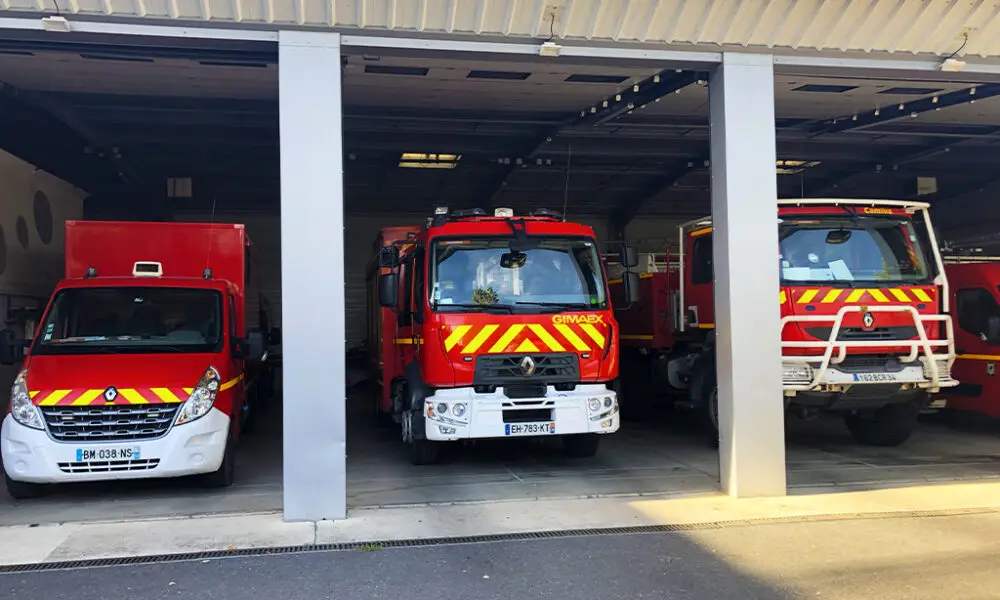 Michel Arrouy à la rencontre des sapeurs-pompiers de Frontignan