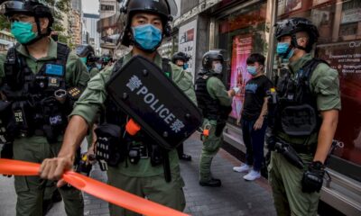 hong-kong:-un-complexe-sportif-de-la-police-vise-par-des-cocktails-molotov