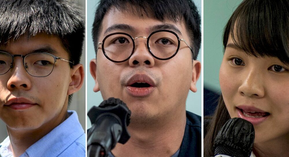 hong-kong:-peines-d’emprisonnement-pour-joshua-wong-et-deux-celebres-militants-prodemocratie
