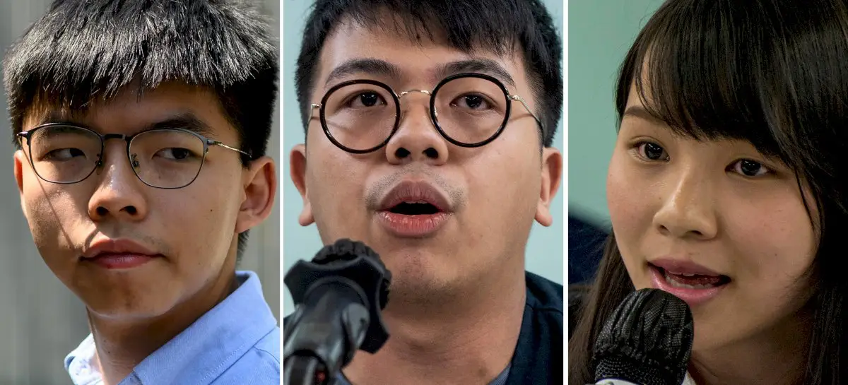 hong-kong:-peines-d’emprisonnement-pour-joshua-wong-et-deux-celebres-militants-prodemocratie