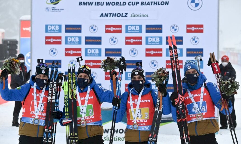biathlon:-l&rsquo;equipe-de-france-remporte-le-relais-hommes-d&rsquo;anterselva