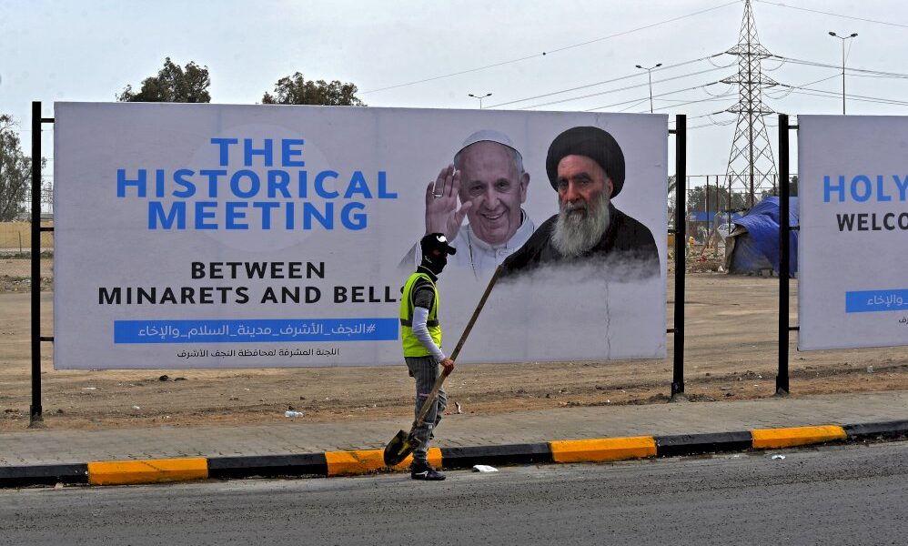 a-najaf-en-irak,-le-pape-chez-le-grand-ayatollah-chiite-ali-sistani