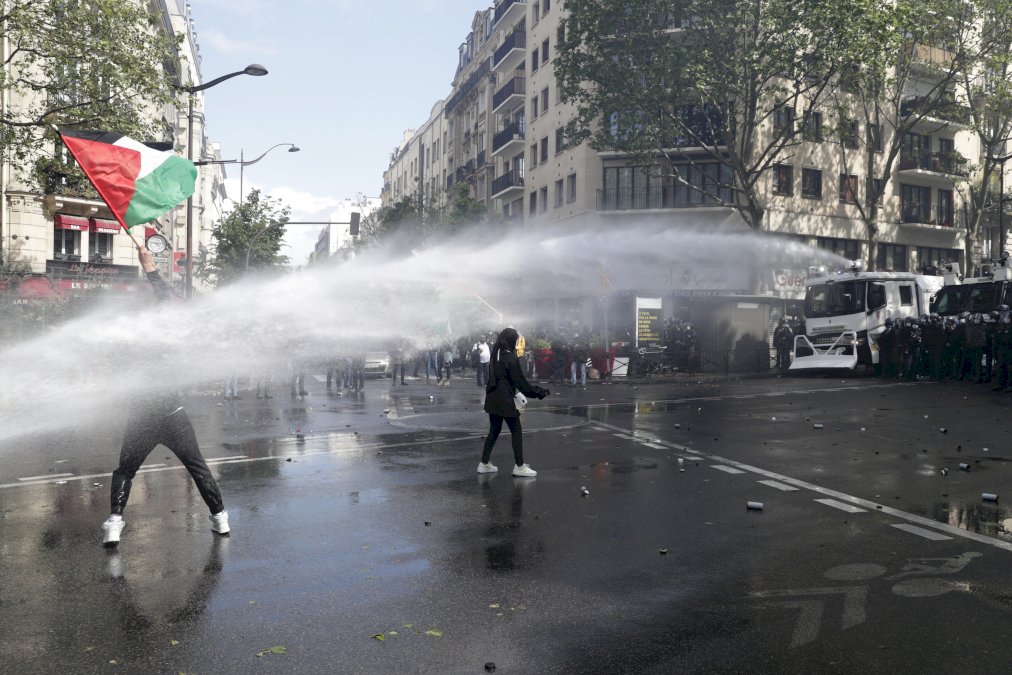 manifestation-pro-palestinienne-a-paris:-45-personnes-en-garde-a-vue