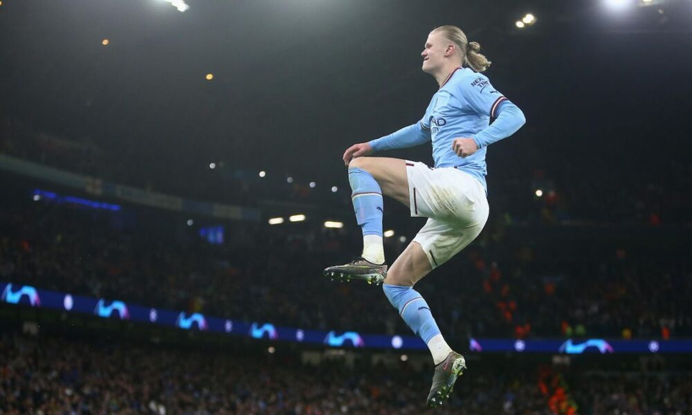 Ligue des champions : quintuplé historique pour Erling Haaland, qui qualifie Manchester City