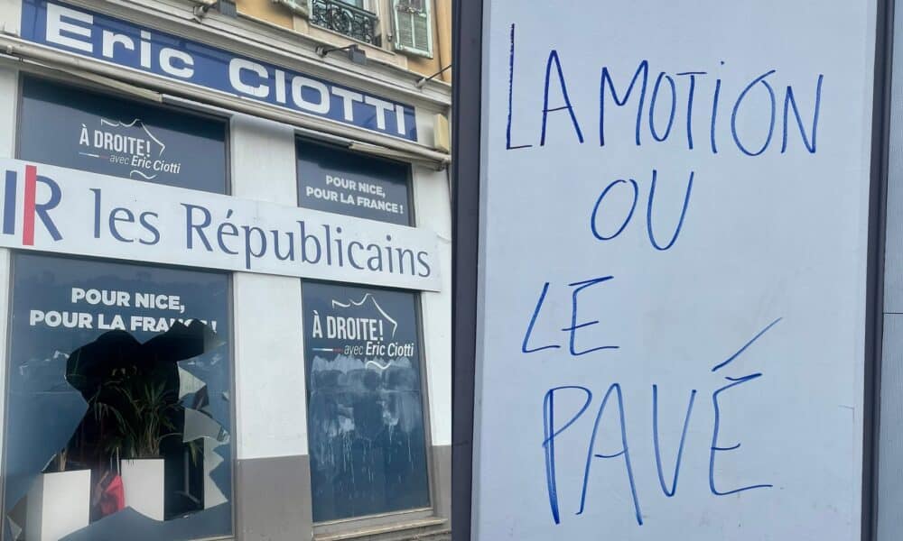 Réforme des retraites : la permanence du député Éric Ciotti vandalisée cette nuit à Nice