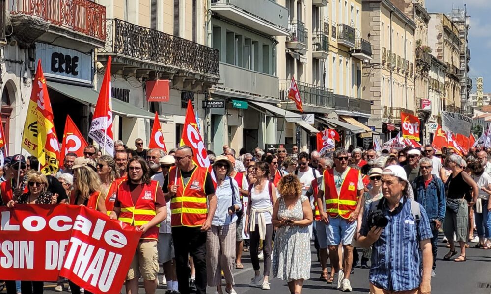 Sète : 2 000 personnes continuent de protester contre la réforme des retraites