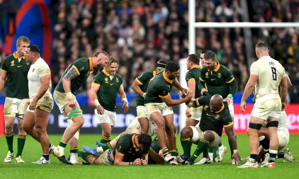 Rugby : l’Afrique du Sud l’emporte face à l’Angleterre et rejoint les All Blacks en finale
