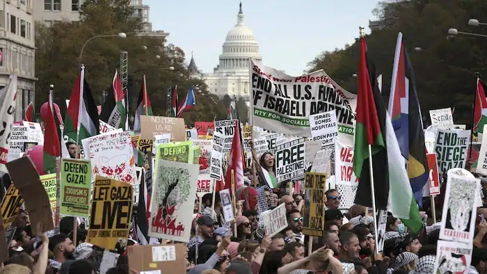 USA : Des milliers de manifestants pour demander un "cessez-le-feu" à Gaza