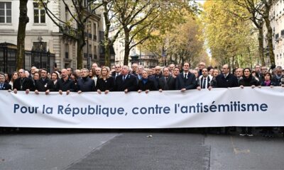 Plus de 100.000 manifestants à Paris contre l'antisémitisme