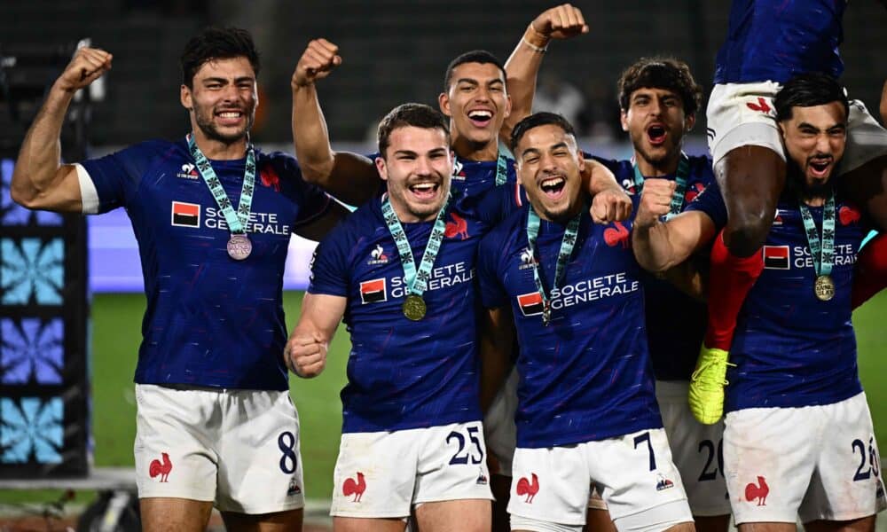 Rugby à 7 : Antoine Dupont mène l'équipe de France à la victoire historique à Los Angeles