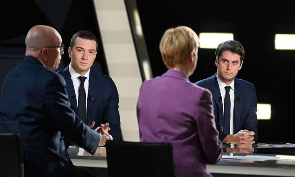 Européennes : Débat tendu entre Gabriel Attal et Jordan Bardella à deux semaines des élections