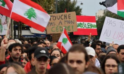 Des manifestants à Paris demandent l'arrêt des frappes aériennes israéliennes sur le Liban