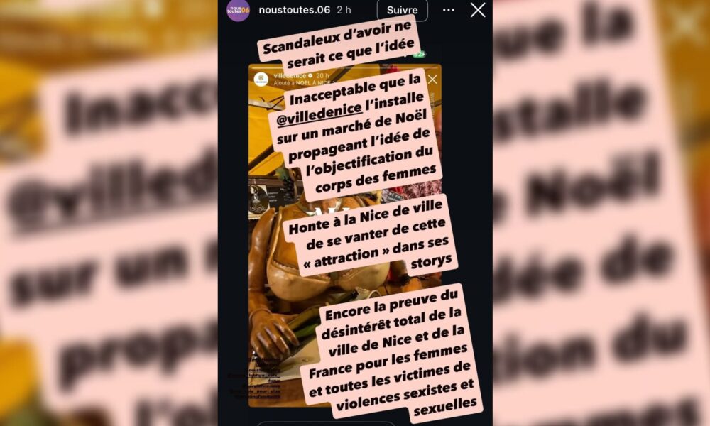 Nice : une attraction du marché de Noël retirée par la mairie après une vive polémique