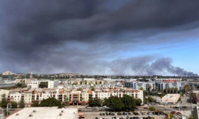L'incendie géant qui étouffe Los Angeles sous une fumée noire
