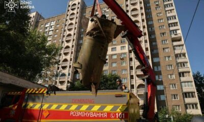 Kiev visée par des missiles russes deux blessés dans la nuit