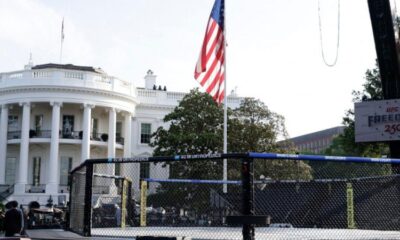 白宫草坪变身八角笼 UFC要跟暴风雨硬刚