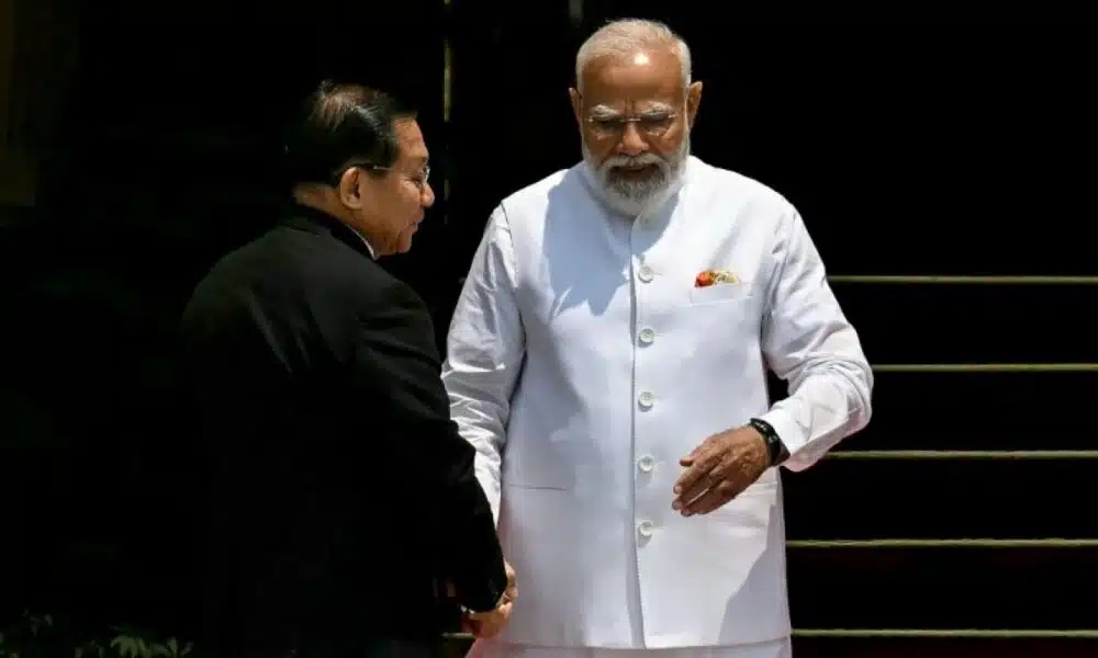 Le général birman chez Narendra Modi une visite diplomatique très politique