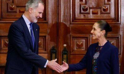 Claudia Sheinbaum et Felipe VI une poignée de main historique