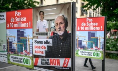 Suisses aux urnes un plafond pour la population et un service civil plus strict