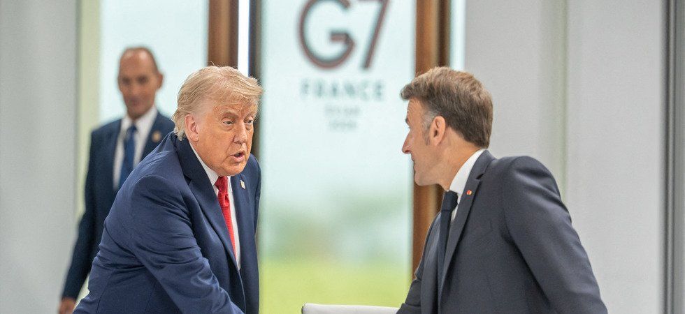Trump arrive en retard et se dit "le patron" Macron lui réaffirme sa confiance