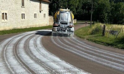 Le bitume fond sous la chaleur ce produit blanc pourrait sauver les routes