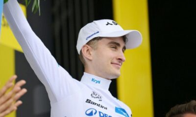 Paul Seixas coiffe Juan Ayuso au sprint pour le maillot blanc