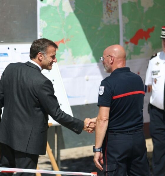 Macron à Fontainebleau pour soutenir les pompiers après une nuit calme mais sous tension