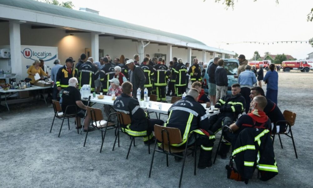 Pause gourmande pour les pompiers de Gironde