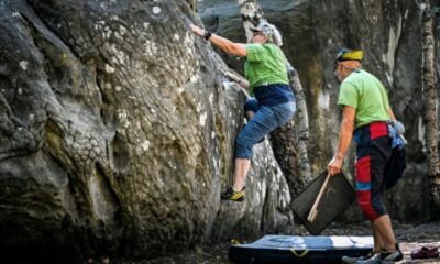 À Fontainebleau, les grimpeurs retrouvent enfin leurs blocs de grès