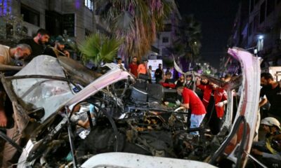 Un minibus soufflé par une bombe près de Damas, deux morts et treize blessés