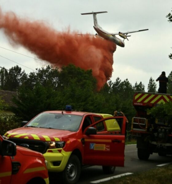 L'incendie des Landes ralentit, les pompiers respirent