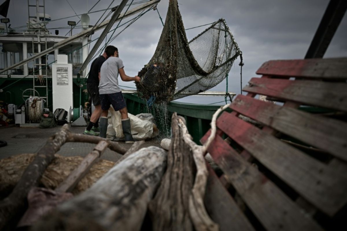 En mer, ils pêchent le plastique plutôt que le poisson au large du Pays basque