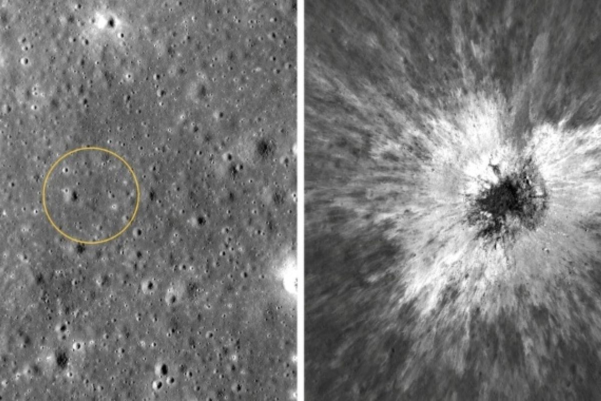 Un cratère de 222 mètres est apparu sur la Lune, une première dans le système solaire