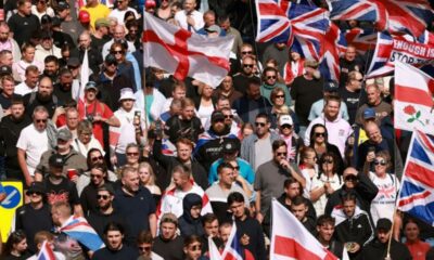 À Portsmouth, deux rassemblements opposés se font face sous haute surveillance