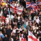 À Portsmouth, deux rassemblements opposés se font face sous haute surveillance