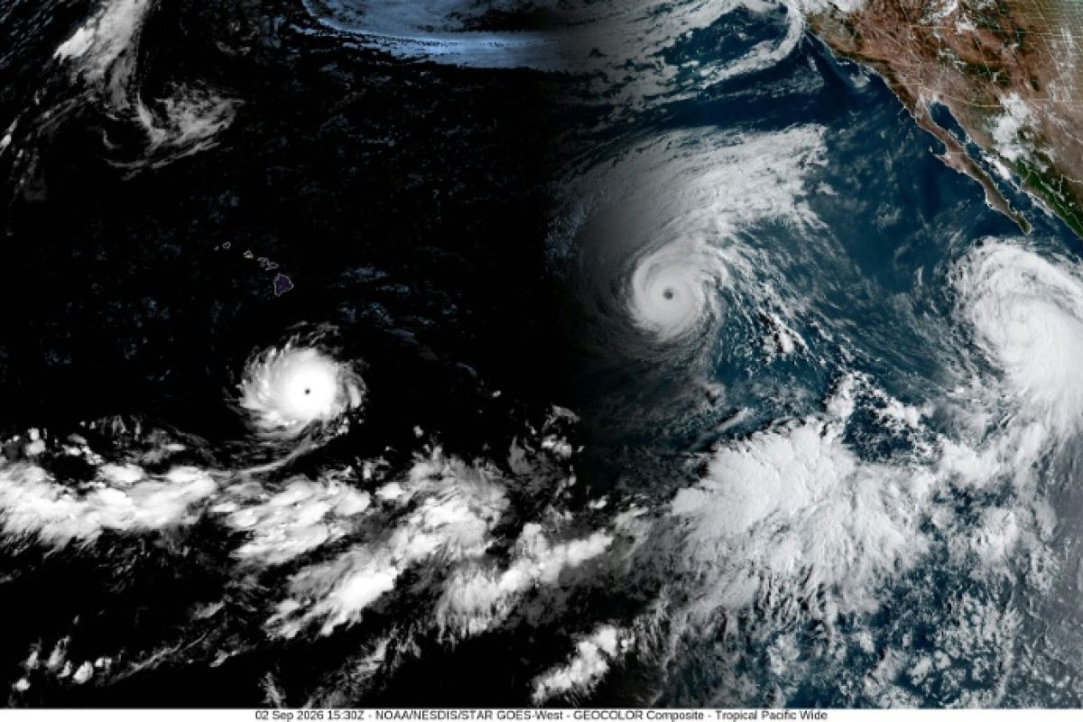 Trois ouragans en même temps dans le Pacifique, un phénomène rare que les scientifiques relient à El Niño