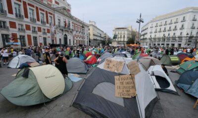 À Madrid, la colère du logement prend ses quartiers sur la Puerta del Sol