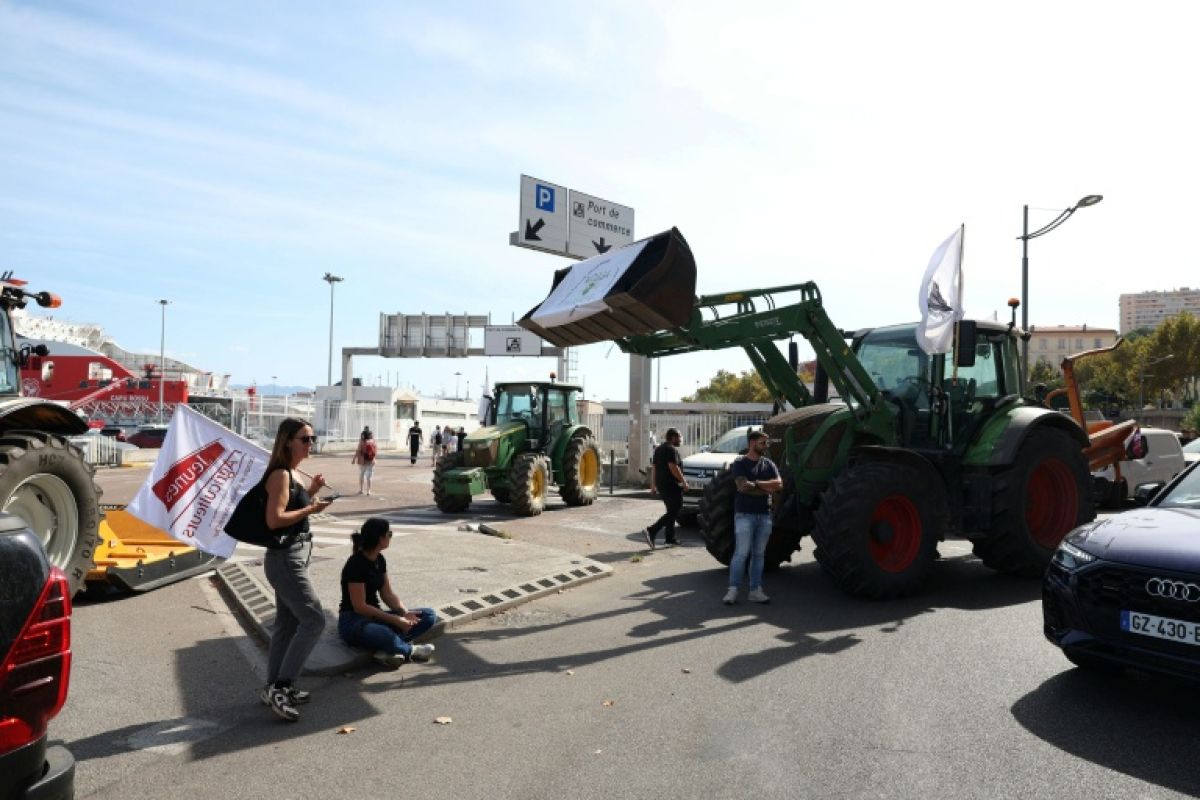 En Corse, les agriculteurs bloquent les ports et mettent la pression sur l'État