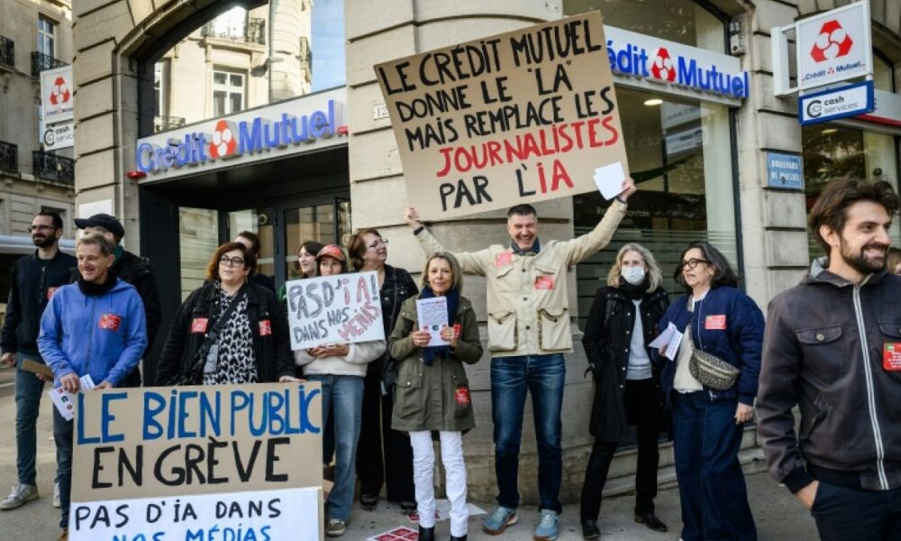 Neuf journaux régionaux à l'arrêt pour défendre leur métier et dire non à l'IA