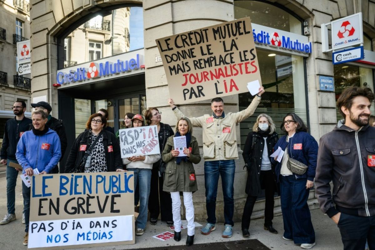 Neuf journaux régionaux à l'arrêt pour défendre leur métier et dire non à l'IA