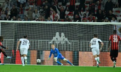Rennes prend l'eau à Nice et laisse son podium vaciller