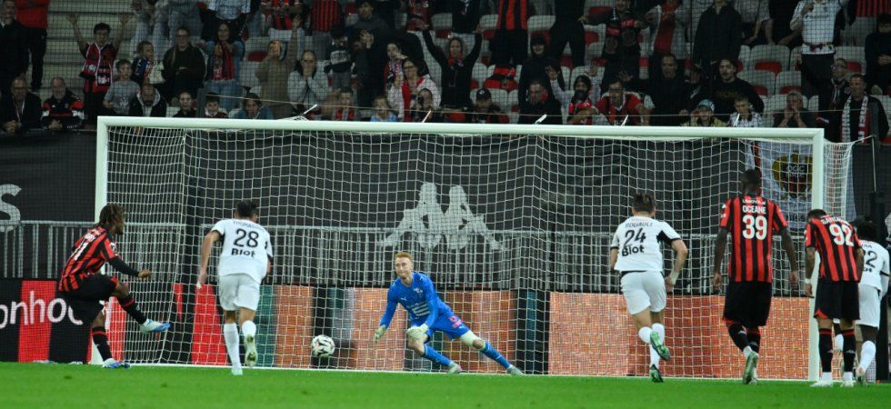 Rennes prend l'eau à Nice et laisse son podium vaciller