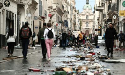 À Marseille, des boutiques de luxe vidées et des rues couvertes de débris