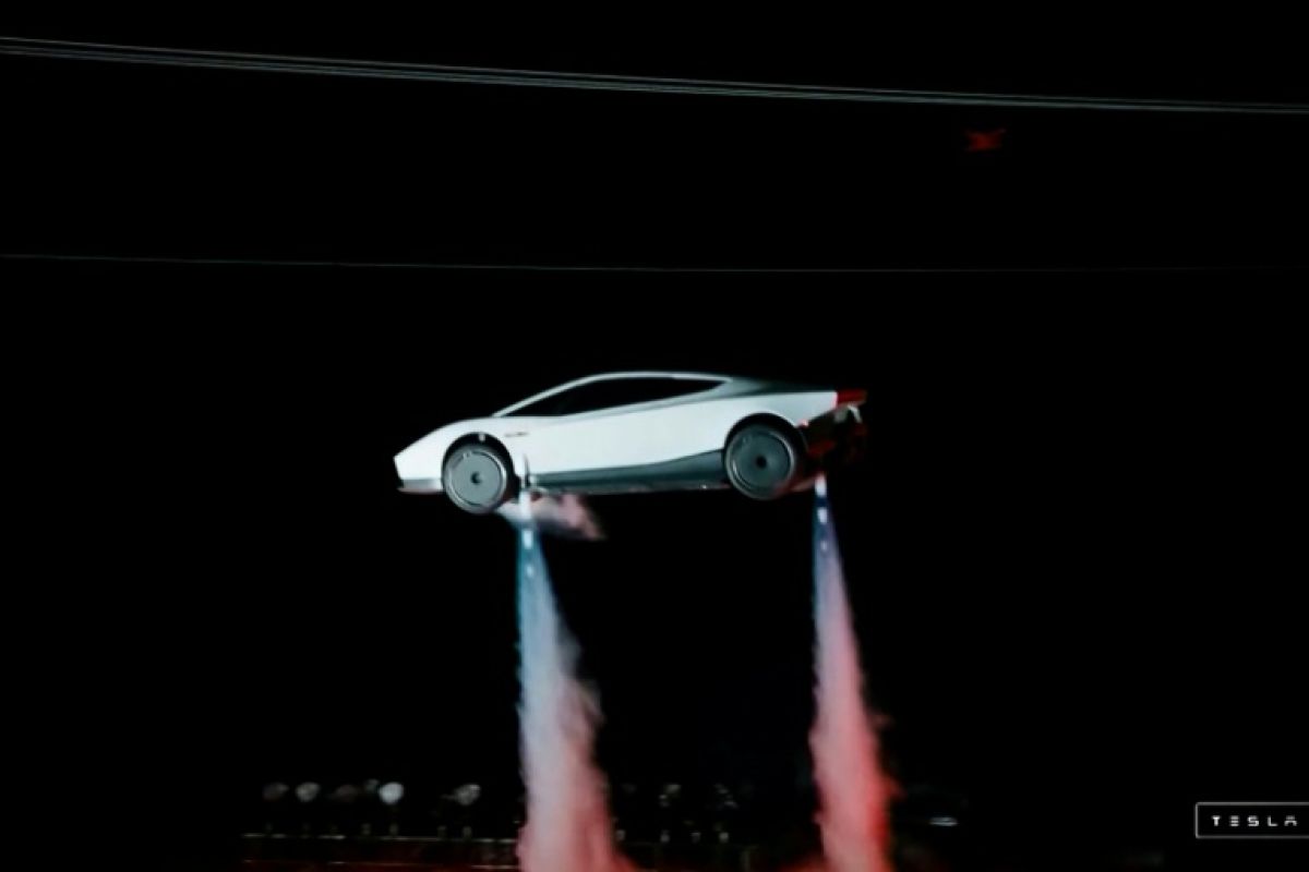 La Tesla volante d'Elon Musk décolle et fait un tonneau dans les airs