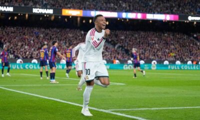 Deux éclairs de Mbappé et le Real Madrid s'offre le Clasico