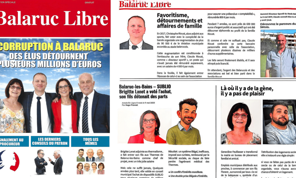 Balaruc-les-Bains un corbeau s’invite dans la campagne et dénonce la corruption